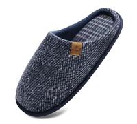 COFACE Chaussons Homme Hiver Chaud en Mousse à Mémoire Pantoufles | En Feutre Pour Intérieur/Extérieur de Forme Chaussures En avec Semelle Antidérapante en Caoutchouc Taille 40-49