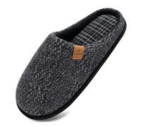 COFACE Chaussons Homme Hiver Chaud en Mousse à Mémoire Pantoufles | En Feutre Pour Intérieur/Extérieur de Forme Chaussures En avec Semelle Antidérapante en Caoutchouc Taille 40-49