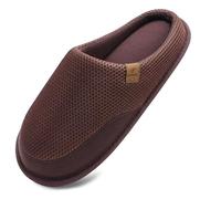 COFACE Pantoufles confortables en mousse à mémoire de forme pour homme | Pantoufles légères et douces, respirantes, en feutre pour intérieur/extérieur, avec soutien de la voûte plantaire
