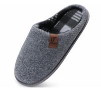 COFACE Pantoufles confortables en mousse à mémoire de forme pour homme | Pantoufles légères et douces, respirantes, en feutre pour intérieur/extérieur, avec soutien de la voûte plantaire