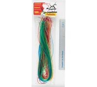 100 Longs Fils A Scoubidou Pailletés 80Cm Multicolor G