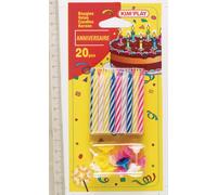 Cofalu Kimplay 20 Bougies Multicolores