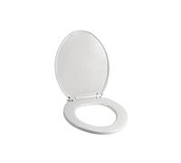 Cofan Abattant WC universel | Dimensions 41,9 x 34,7 cm | Modèle aTLIN | Fabriqué en Polypropylène Blanc Antibactérien