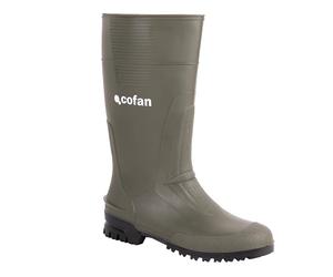 Cofan Botte de Travail Étanche | Haute | Fabriquée en PVC | Couleur Verte | Pointure 36 | Revêtement intérieur en Tricot