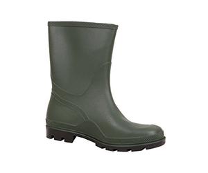Cofan Botte de Travail Étanche | Tige moyenne | Fabriquée en PVC | Couleur Verte | Pointure 36 | Semelle Antidérapante