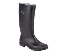 Cofan Bottes de pluie à tige haute | PVC | Noir | Résistantes à l'eau, aux huiles et aux graisses, Noir , 46 EU