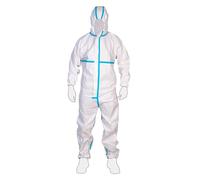 Cofan Combinaison de protection phytosanitaire avec capuche | Couleur : blanc | EN ISO 27065 Niveau C2 | Type 4/5/6 Cat. III | Antistatique | Taille M, L, XL, XXL