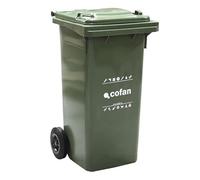 Cofan CONTENEUR 2 ROUES 120 LITRES COULEUR VERTE