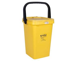 Cofan Conteneur jaune | Pour Plastiques-Canettes | MODÈLE CHALTEN 25L.