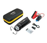 Cofan Démarreur de Batterie | avec Lampe de Poche LED et Power Bank USB | 600 A | 330 lumens | Convient aux Voitures à Essence jusqu'à 5000 CC et aux Voitures Diesel jusqu'à 3000 CC