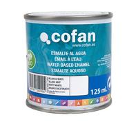 Cofan Émail écologique à l'eau multi-surfaces de haute qualité | Couleur : Blanc | Finition : Mate | Conditionnement : 125 ml