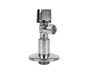 Cofan Ensemble de 2 Valves d'Équerre | Dimensions : 1/2" x 3/8" | Fermeture et Ouverture 1/4 de Tour | Fabriqué en Laiton CW617N