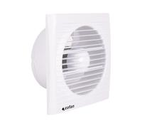 Cofan Extracteur de salle de bain axial Ø150 mm 16 W, Avec système anti-retour, Protection IP24, Couleur blanche, Ventilation pour les cuisines, salles de bain, les celliers et pièces