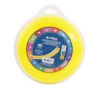 Cofan Fil de débroussailleuse carré en nylon 3 mm, haute résistance, coupe herbe, mauvaises herbes, végétation, compatible avec la plupart des débroussailleuses 3 mm x 42 m