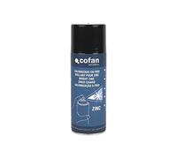 Cofan Galvanisation à froid | Emballage de 400 ml | Émail spray zinc | Couleur argent | Il protège le métal