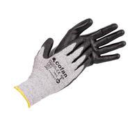 Cofan Gants anti-coupures ultra légers | Niveau D | HPPE + revêtement PU noir | EN 388 4X43D | Pack de 12 paires de gants ou format unitaire | Taille 11 | Protection mécanique (12, 11)