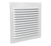 Cofan Grille de Ventilation avec Moustiquaire | Fabriquée en Aluminium Blanc | Dimensions 15 x 15 cm