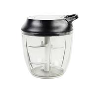 Cofan Hachoir Manuel d'aliments | Comprend Couvercle et l'Accessoire Fouet | Capacité de 900 ml | Fabriqué en ABS, Polypropylène et Acier Inoxydable