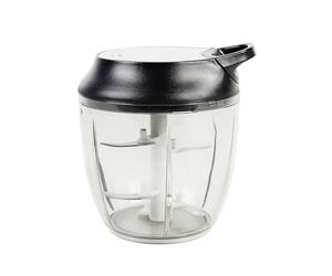 Cofan Hachoir Manuel d'aliments | Comprend Couvercle et l'Accessoire Fouet | Capacité de 900 ml | Fabriqué en ABS, Polypropylène et Acier Inoxydable