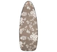 Cofan Housse pour Table à Repasser Rembourrée en Coton | Dimensions : 140 x 60 cm | Imprimé Gris avec des fleurs