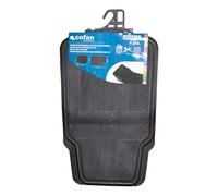 Cofan Jeu de 4 tapis de voiture universels en PVC | Adaptables et antidérapants
