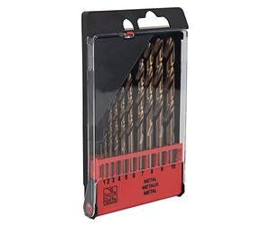 Cofan Jeu de forets HSS-Co | Lot de 10 forets professionnels | Convient pour l'acier inoxydable et le métal dur | Disponible en plusieurs diamètres : 1 - 10 mm