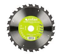 Cofan Lame de scie à onglet | Disque de coupe pour bois et métal | 24 dents | Dimensions : 250 x 30 mm