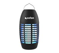 Cofan Lampe LED anti-insectes rechargeable USB | Usage intérieur et extérieur | Couverture 80 m², IPX4 et lumière UV haute puissance | Plateau collecteur | Batterie 2000 mAh