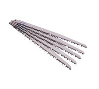 Cofan Lot de 5 lames de scie sabre HCS pour bois 220 x 4-5 mm, lames universelles coupe rapide et précise, denture trisée