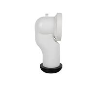 Cofan Manchon de raccordement | Manchon Coudé 90° pour WC | Inclut Joint À Lèvre Ø110 mm | Fabriqué en Polypropylène