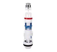 Cofan Mécanisme de chasse WC universel, chasse d'eau avec double bouton et base filetée, mécanisme de chasse d'eau 3/6 litres, système anticalcaire, trou de couvercle Ø40 mm