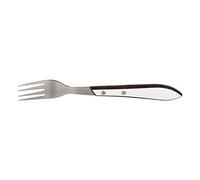 Cofan Pack de 3 fourchettes de table | Fourchette à steak avec 4 dents | Fourchettes avec manche blanc