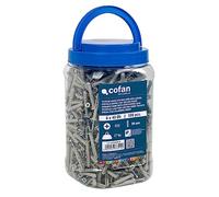 Cofan Pack de 500 Chevilles à frapper à collerette tête fraisée | Longueur : 40 mm | Diamètre : 6 mm