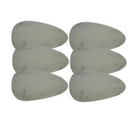 Cofan Pack de 6 sets de table individuels | Design triangulaire avec des feuilles | Couleur : vert | Matériau : PVC | Dimensions : 45 x 36 cm