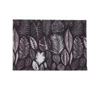 Cofan Paillasson d'entrée antidérapant, motif feuilles dans des tons foncés, matériau résistant, idéal pour l'intérieur et l'extérieur, 50 x 70 cm