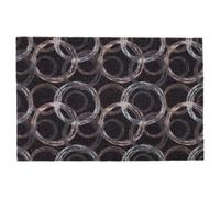 Cofan Paillasson d'entrée | Paillasson antidérapant | Design Abstrait avec des Cercles | Matériau résistant | Idéal pour l'intérieur et l'extérieur | Dimensions : 50 x 70 cm
