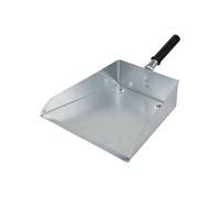 Cofan Pelle à poussière métallique | Manche Court | Pelle en tôle galvanisée | Conception Pratique | Hauteur : 7 cm