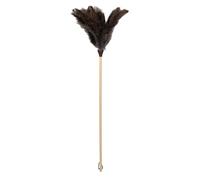 Cofan Plumeau d'autruche Nº 3 | Manche en Bois | Plumeau Antistatique | Plumes Naturelles | Longueur : 71 cm