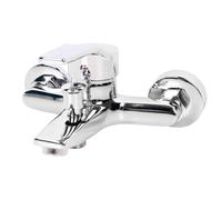Cofan Robinet mitigeur pour baignoire avec finition chromée, avec cartouche céramique de 40 mm, excentriques et garnitures, robinetterie en laiton