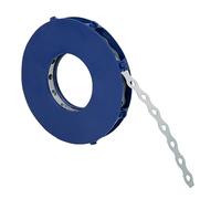 Cofan Rouleau de ruban perforé | En acier galvanisé | Dimensions : 17 mm x 0,8 mm x 10 m