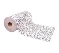 Cofan Rouleau de tapis vinylique avec design à mosaïque de couleur grise, blanche et beige - Imperméable, antitache et résistant - Dimensions du rouleau : 50 cm x 15 m