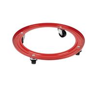 Cofan Support métallique avec 4 roulettes pour la bouteille de gaz butane | Résistant jusqu'à 50 kg | Porte bouteilles de couleur rouge | Vente unitaire