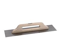 Cofan Taloche extra-longue pour micro-ciment | Dimensions 500 x 120 x 0,4 mm | Fabriquée en acier inoxydable | Manche en bois