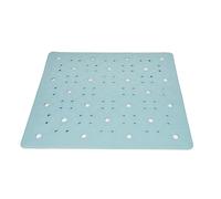 Cofan Tapis de Bain | Tapis carré | pour Douche ou Baignoire | Surface antidérapante | Tapis de Bain avec ventouses de Haute résistance | Couleur : Bleu Clair | Dimensions : 53 x 53 cm