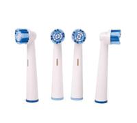 Cofan Têtes de rechange pour brosse à dents électrique, lot de 4 têtes avec protecteur, poils en nylon de dureté moyenne, compatibles avec brosse électrique Cofan