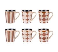 COFF 6 TASSES 18CL SHELBY grès 7.2 cm table passion 10.5x7.2 cm