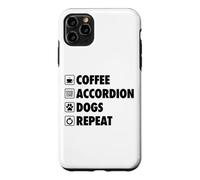 Coffee Accordéon Dogs Repeat Life Simple Basic Icônes Coque pour iPhone 11 Pro Max