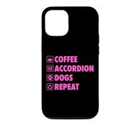 Coffee Accordéon Dogs Repeat Life Simple Basic Icônes Coque pour iPhone 12/12 Pro