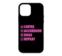 Coffee Accordéon Dogs Repeat Life Simple Basic Icônes Coque pour iPhone 12 Mini