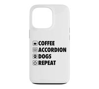 Coffee Accordéon Dogs Repeat Life Simple Basic Icônes Coque pour iPhone 13 Pro